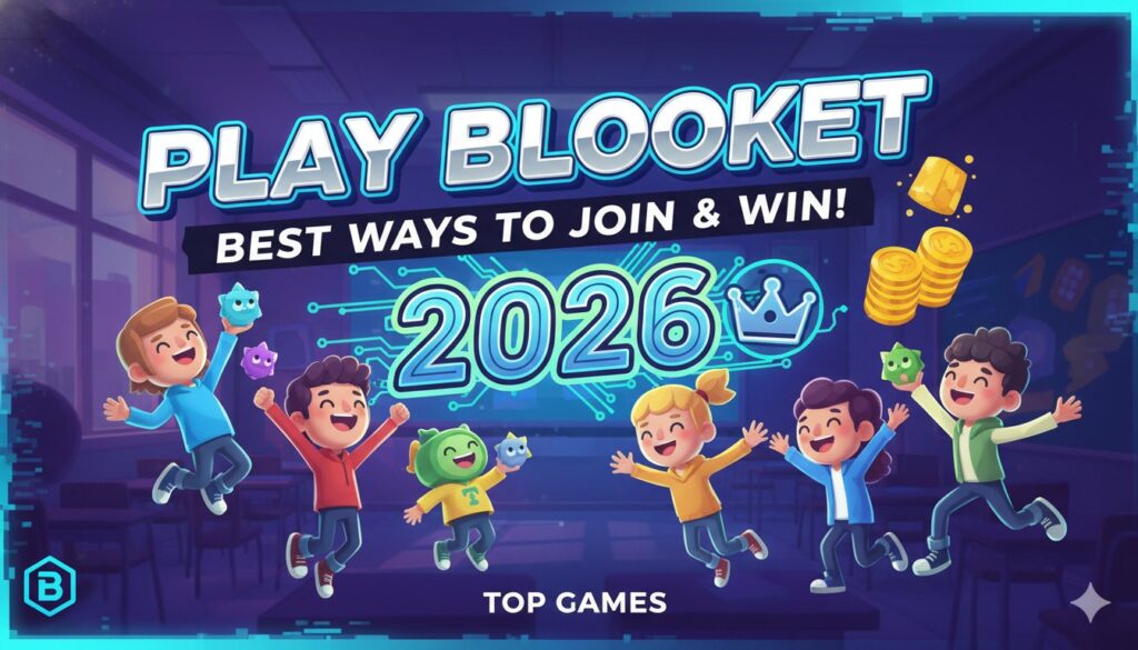 Vibrant Blooket gameplay screenshot featuring Tower Defense 2 towers battling waves with Gold Quest chests in the background