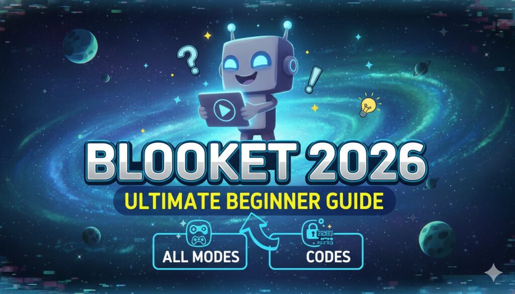 Vibrant Blooket gameplay screenshot showing multiple game modes like Tower Defense and Battle Royale with colorful Blooks competing on leaderboards