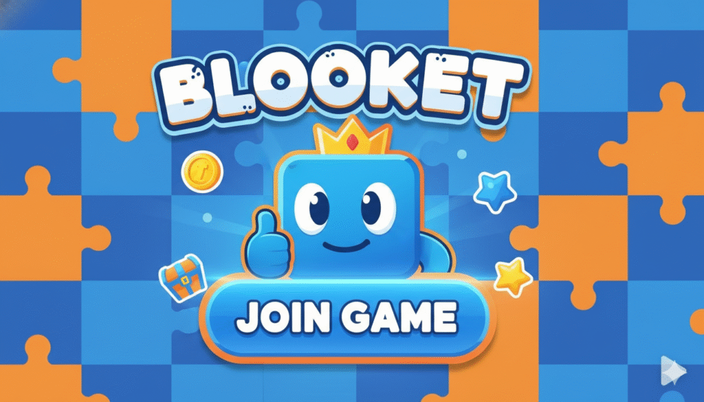 Student entering a Blooket join game code on a laptop to participate in an interactive educational quiz session