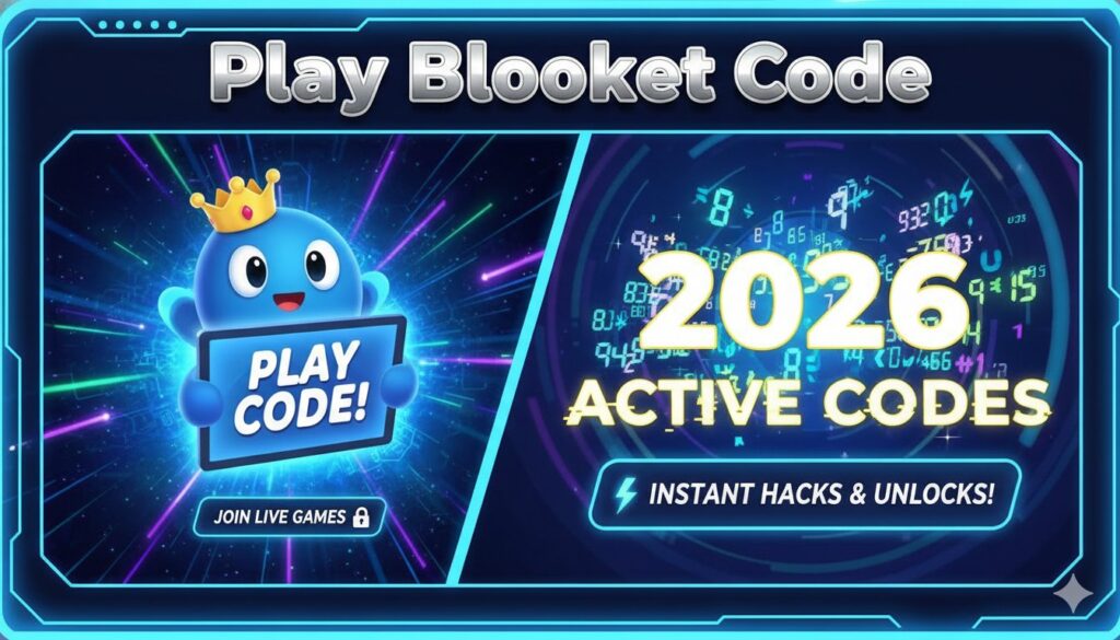 Vibrant Blooket live game lobby with players joining via code, colorful Blooks battling in Tower Defense mode