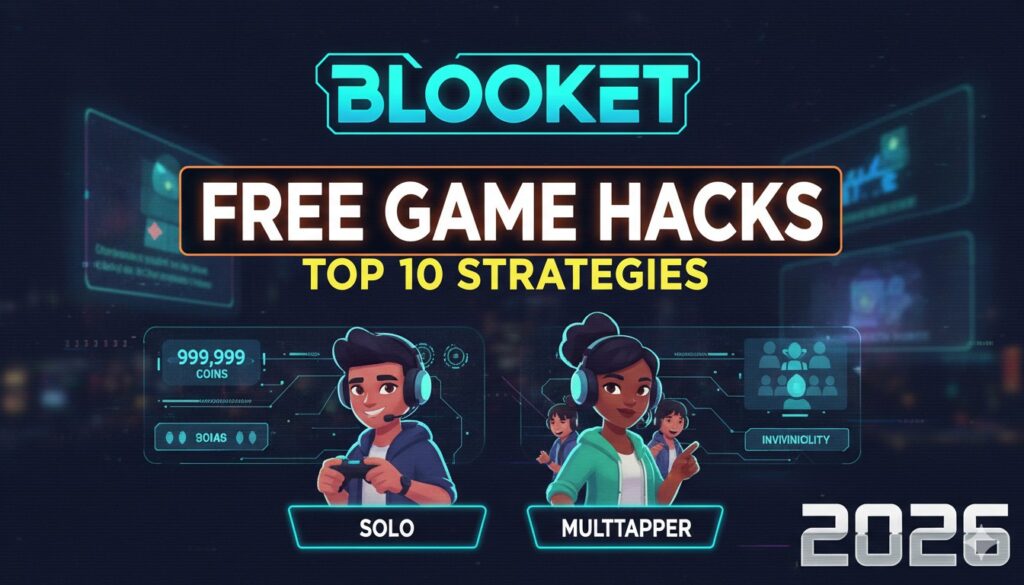 Vibrant illustration of colorful Blooks competing in various Blooket game modes like Tower Defense and Monster Brawl, showcasing fast-paced educational fun in 2026.
